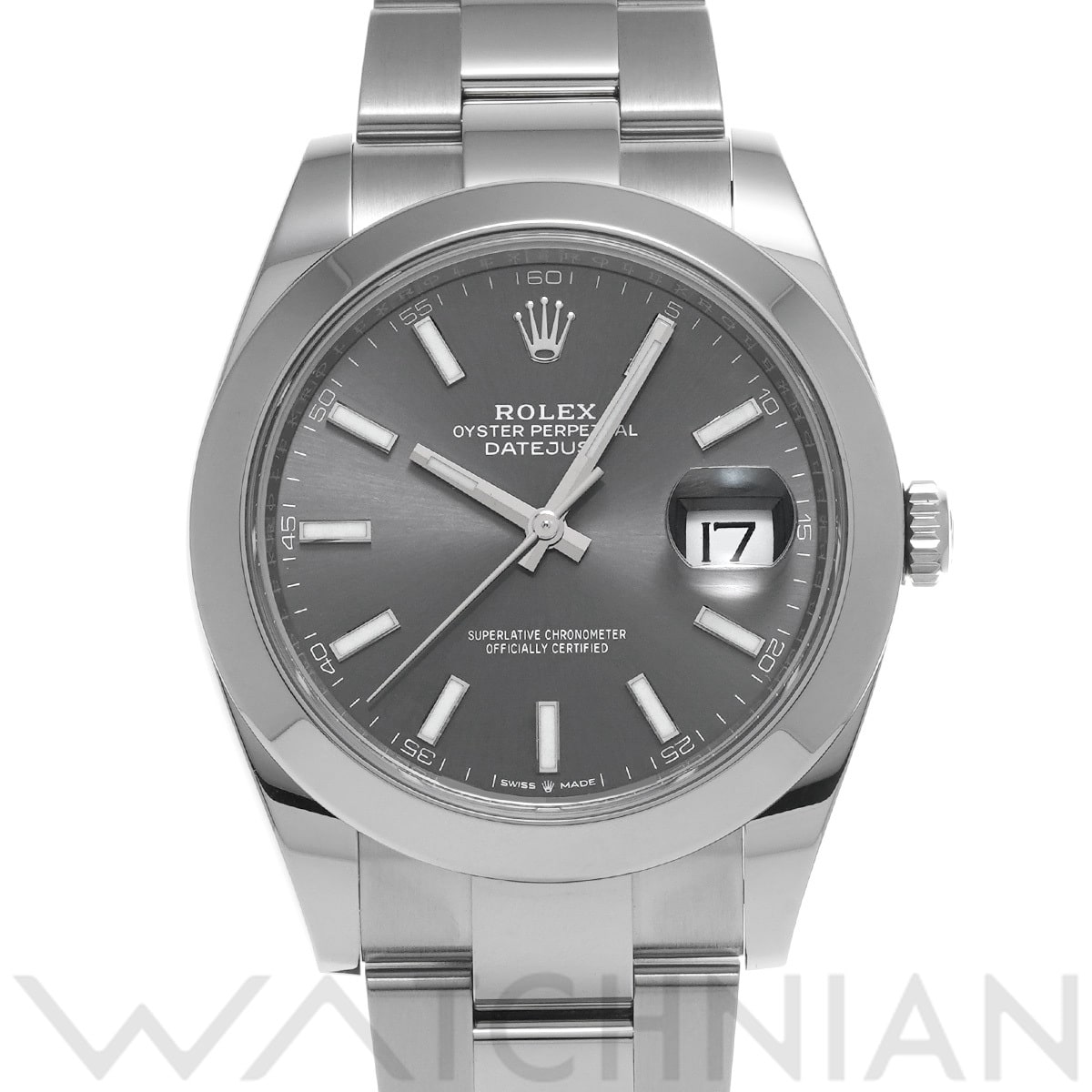 ロレックス デイトジャスト 41 126300 スレート メンズ 時計 【中古】【wristwatch】