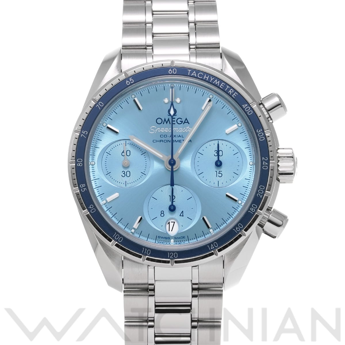 オメガ スピードマスター 38 コーアクシャル 324.30.38.50.03.001 ブルー ユニセックス 時計 【中古】【wristwatch】