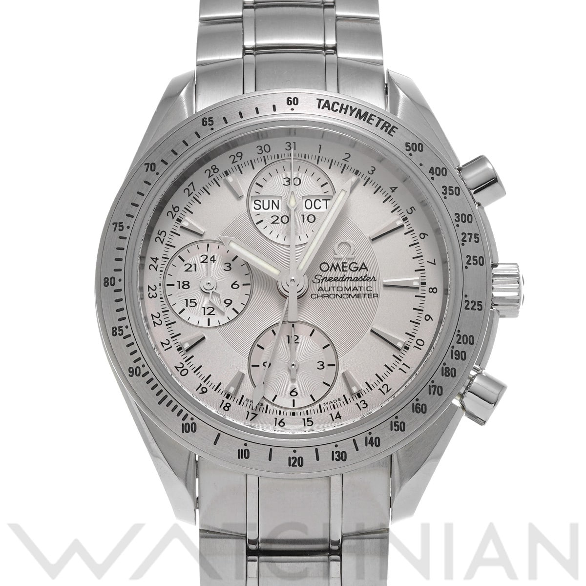 オメガ スピードマスター トリプルカレンダー 3221.30 シルバー メンズ 時計 【中古】【wristwatch】