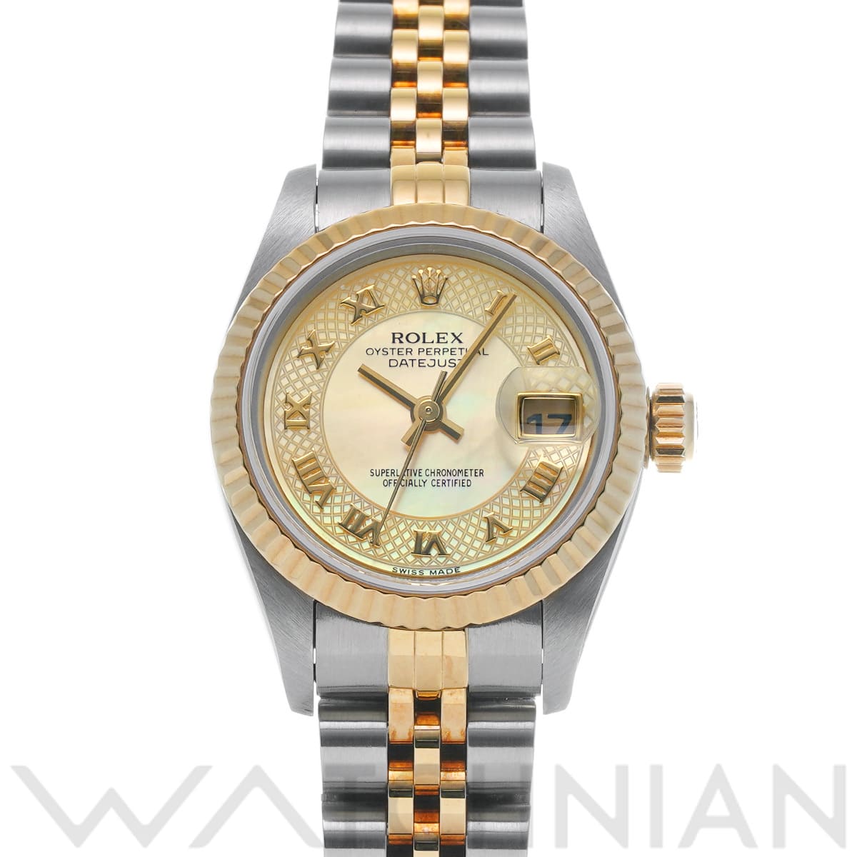 ロレックス デイトジャスト 79173NRD イエローシェル レディース 時計 【中古】【wristwatch】