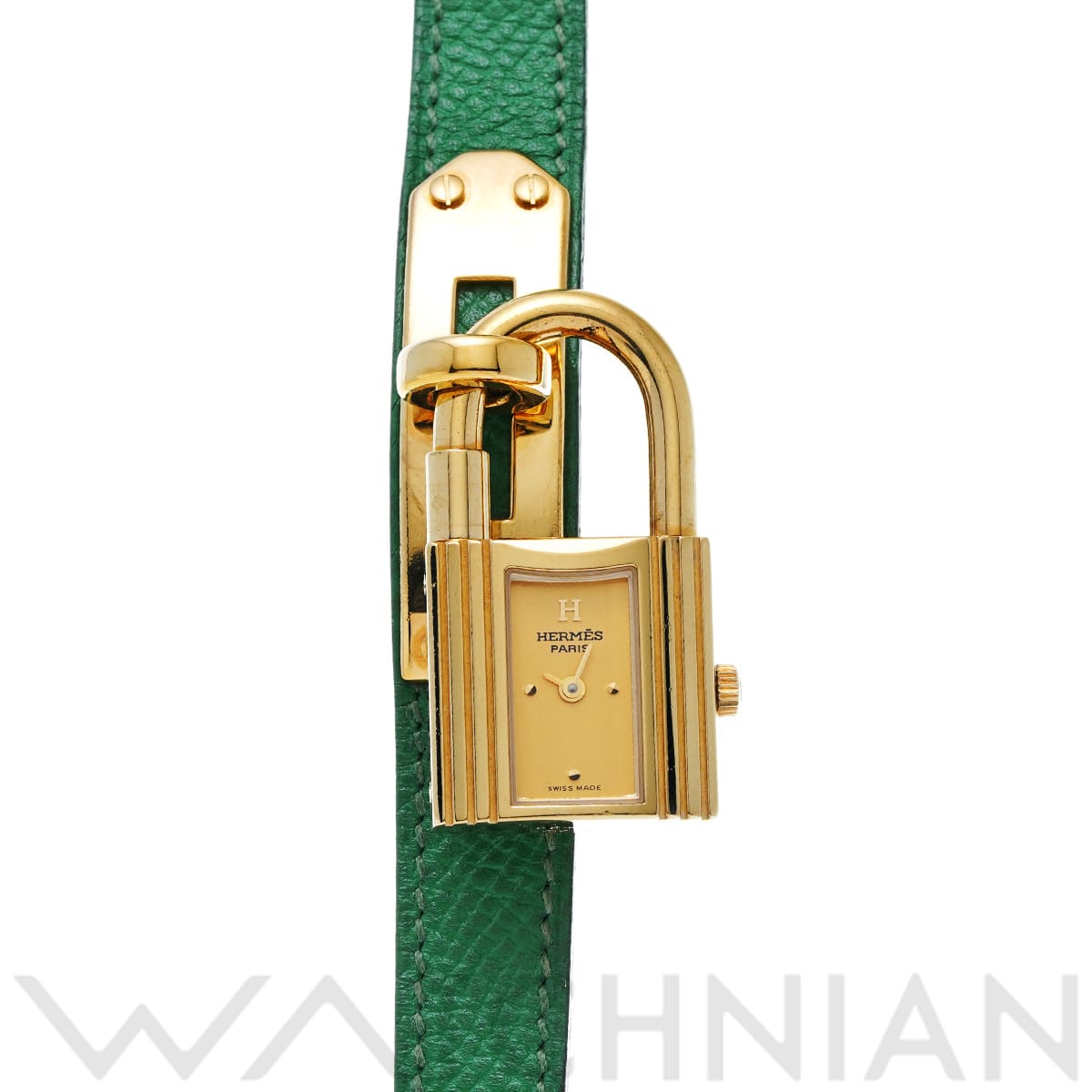 エルメス ケリーウォッチ KE1.201 シャンパン レディース 時計 【中古】【wristwatch】