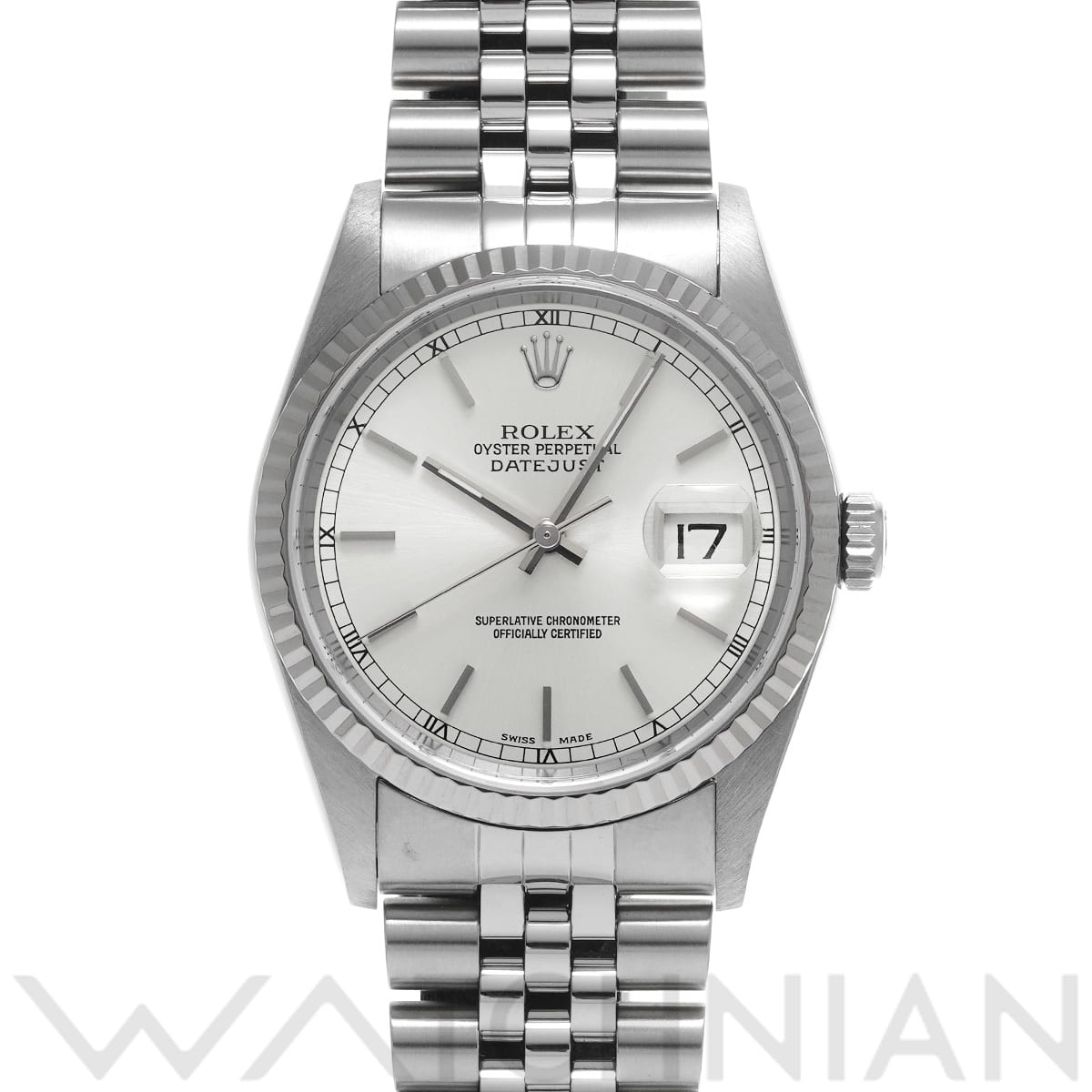 ロレックス デイトジャスト 16234 シルバー メンズ 時計 【中古】【wristwatch】