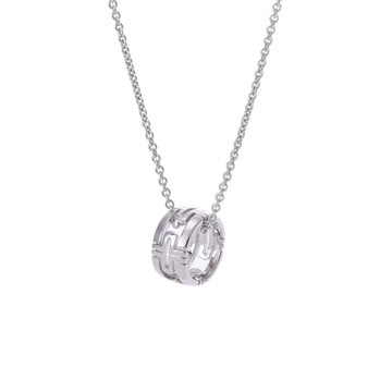 ブルガリ パレンテシ ネックレス シルバー K18ホワイトゴールド WG レディース ジュエリー 【中古】【jewelry】