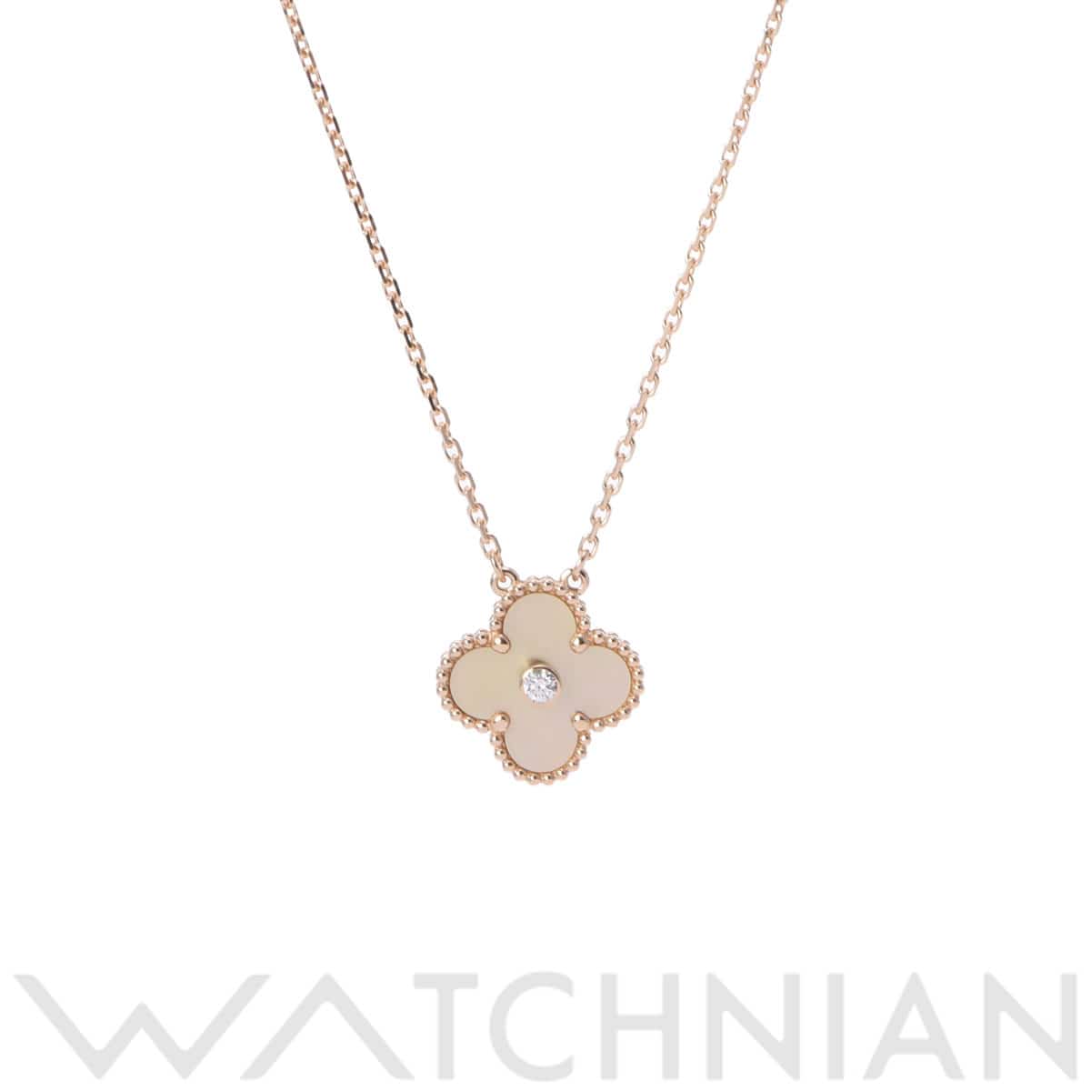 ヴァン クリーフ&アーペル ヴィンテージアルハンブラネックレス 1PD ゴールド VCARP2R700 K18イエローゴールド YG レディース ジュエリー 【中古】【jewelry】