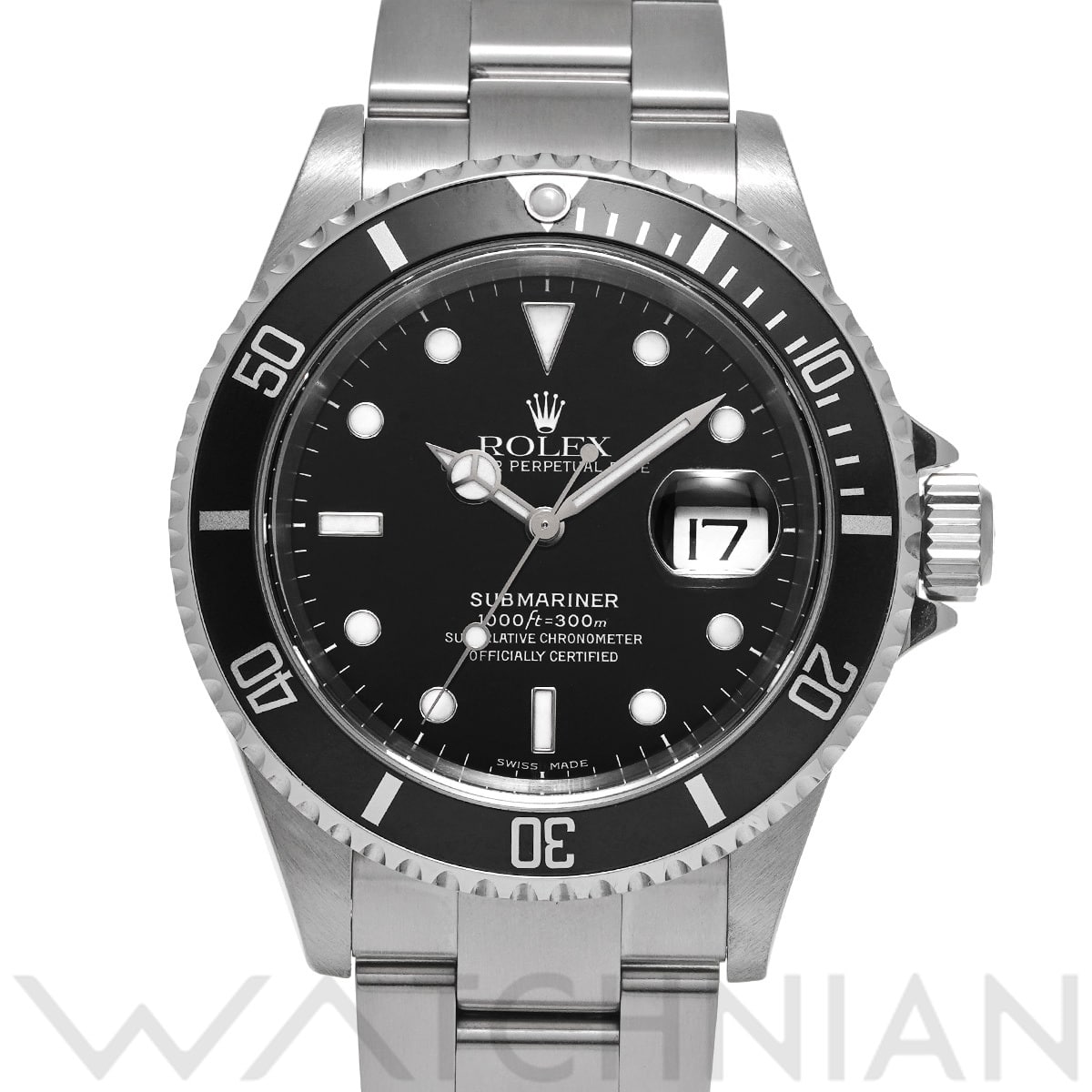 ロレックス サブマリーナ デイト 16610 ブラック メンズ 時計 【中古】【wristwatch】