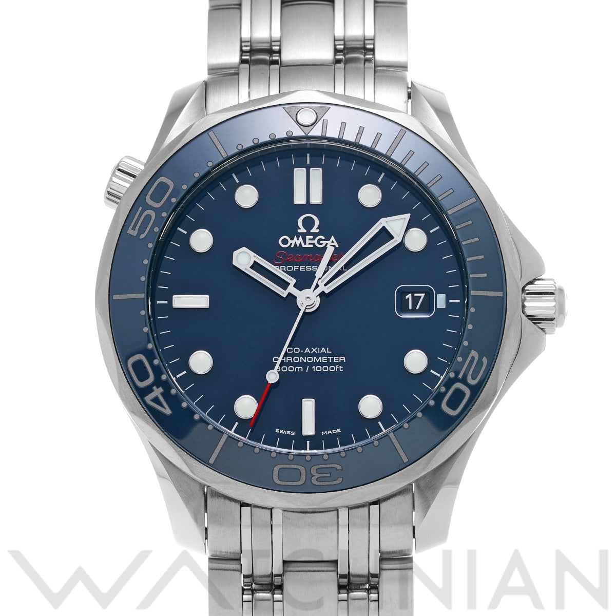 オメガ シーマスター ダイバー300 コーアクシャル 212.30.41.20.03.001 ブルー メンズ 時計 【中古】【wristwatch】