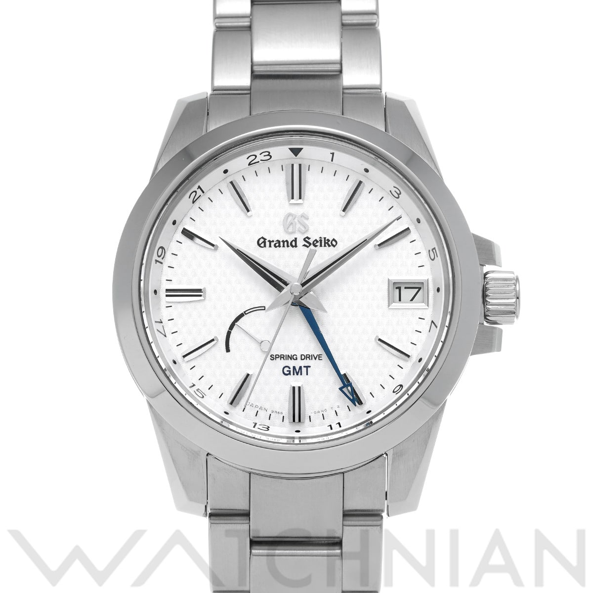 グランドセイコー ヘリテージコレクション スプリングドライブ GMT SBGE209 ホワイト メンズ 時計 【中古】【wristwatch】