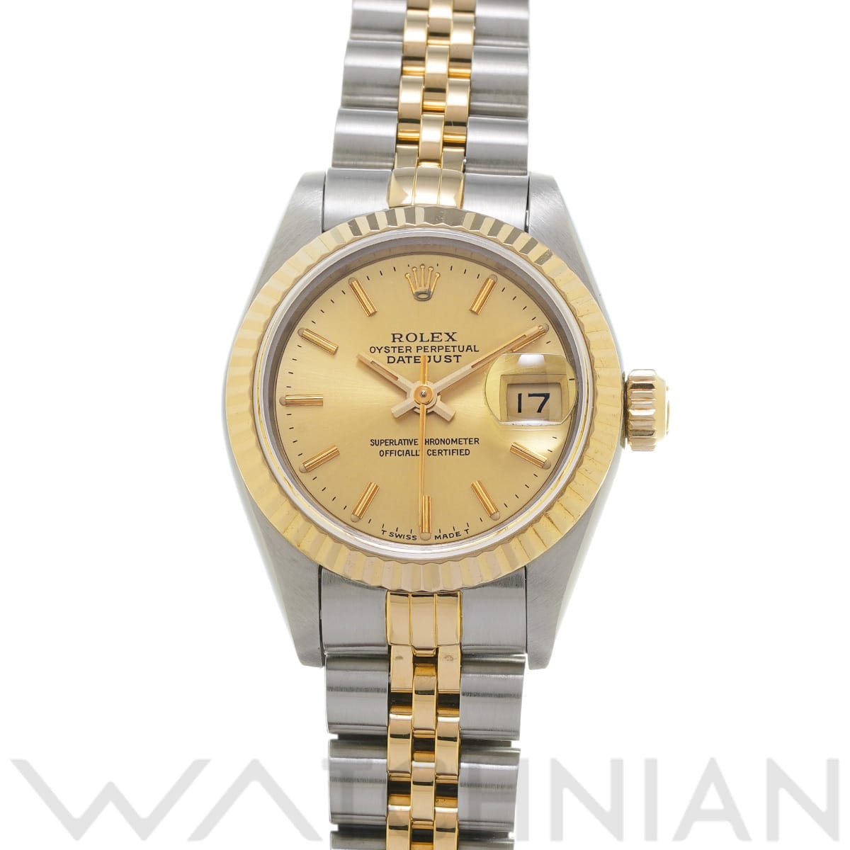 ロレックス デイトジャスト 69173 シャンパン レディース 時計 【中古】【wristwatch】