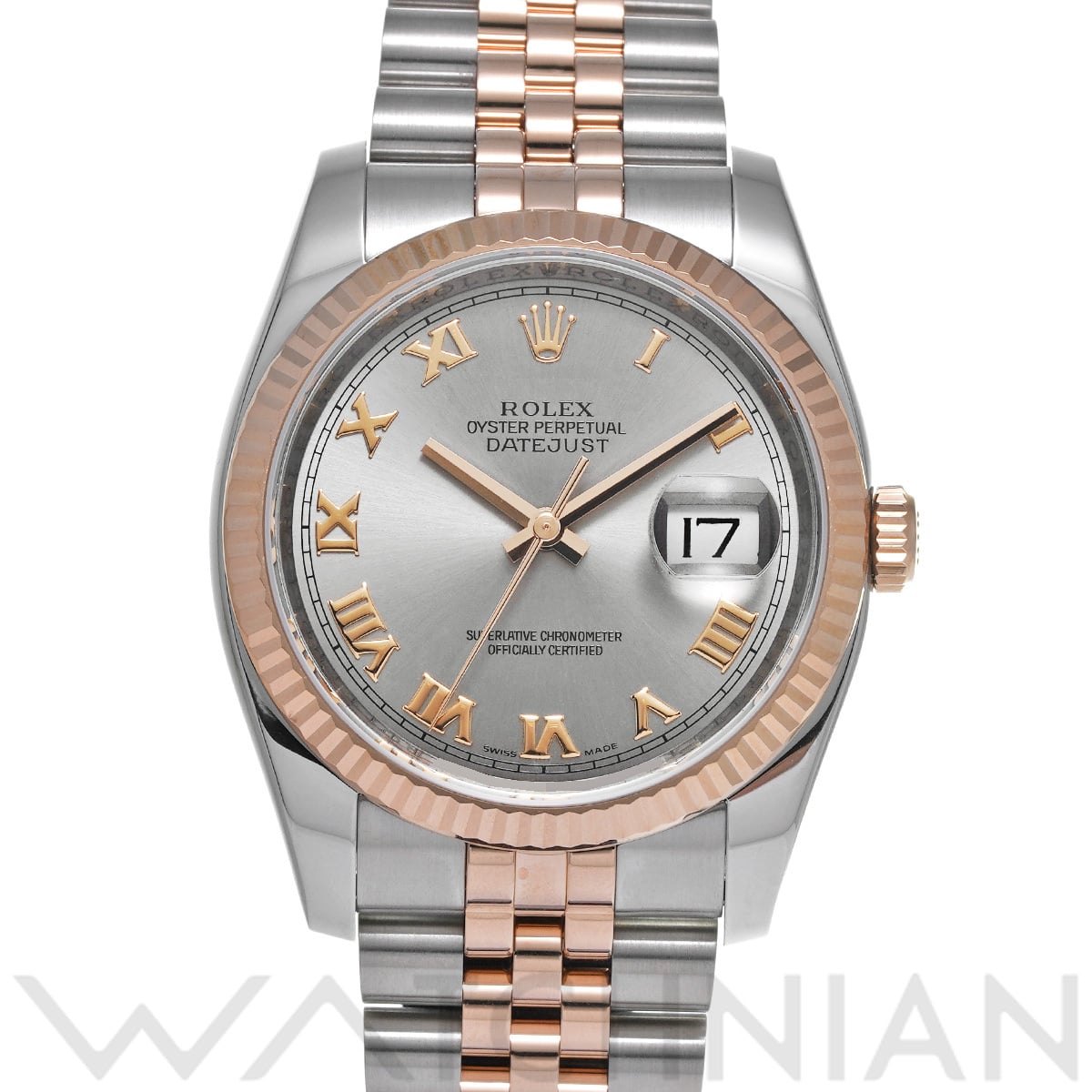 ロレックス デイトジャスト 36 116231 グレー メンズ 時計 【中古】【wristwatch】