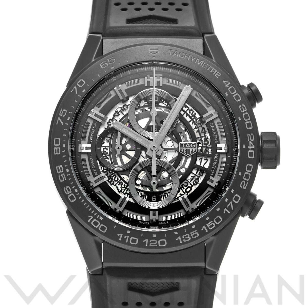 タグ ホイヤー カレラ キャリバーホイヤー01 クロノグラフ CAR2A91.FT6071 ブラック メンズ 時計 【中古】【wristwatch】