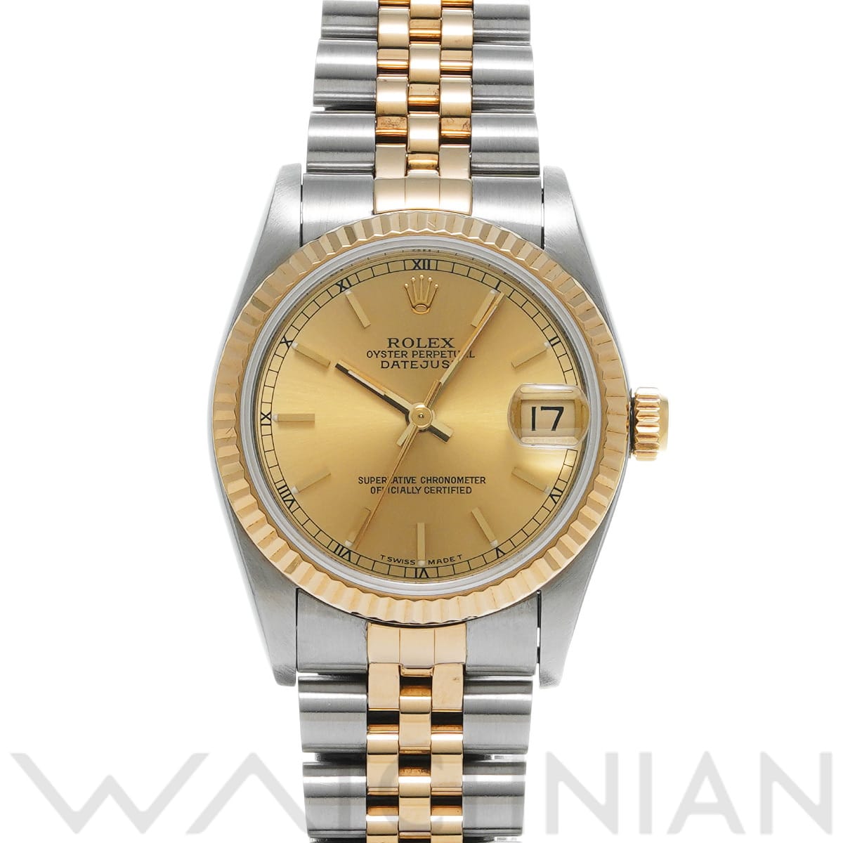 ロレックス デイトジャスト 31 68273 シャンパン ユニセックス 時計 【中古】【wristwatch】