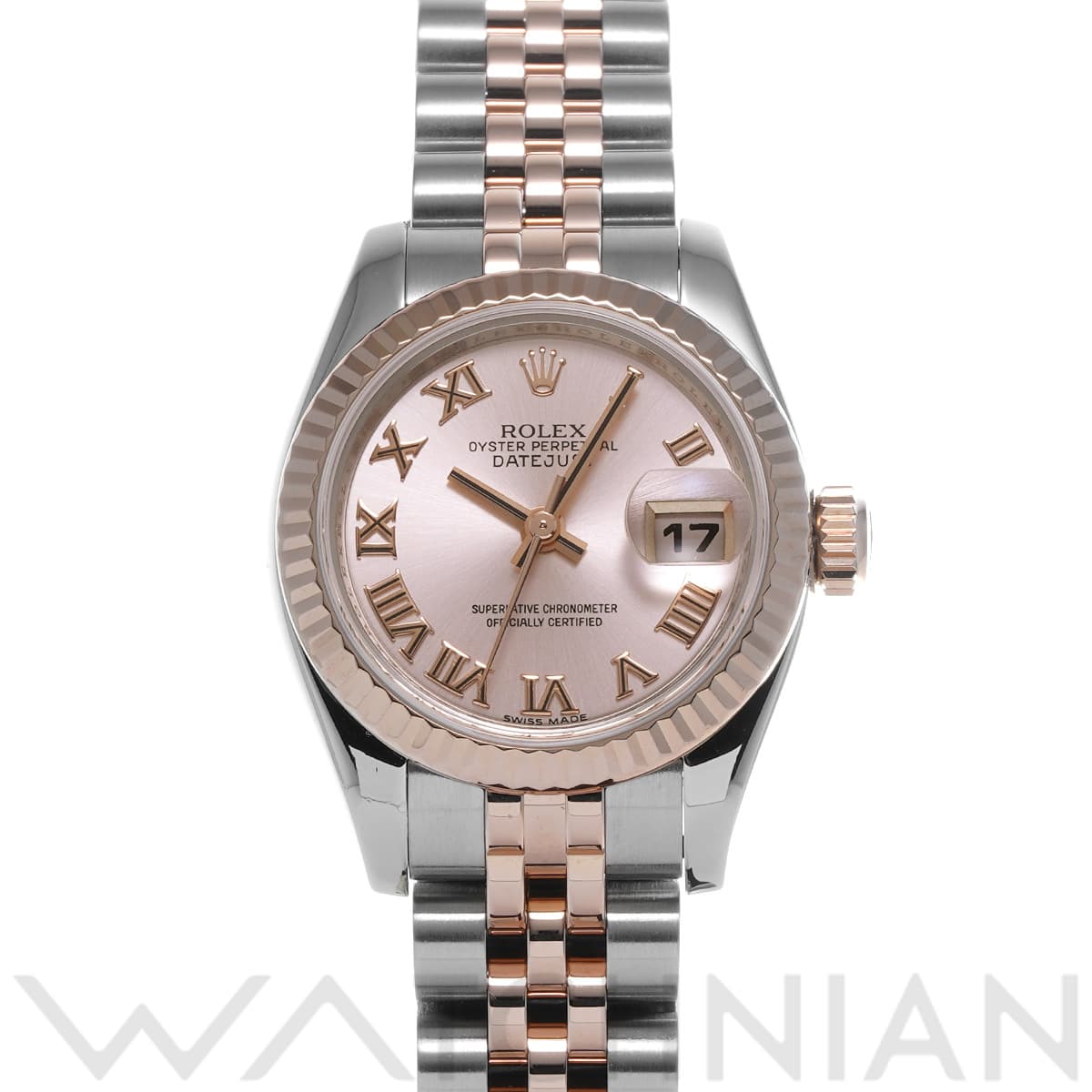 ロレックス デイトジャスト 26 179171 ピンク レディース 時計 【中古】【wristwatch】