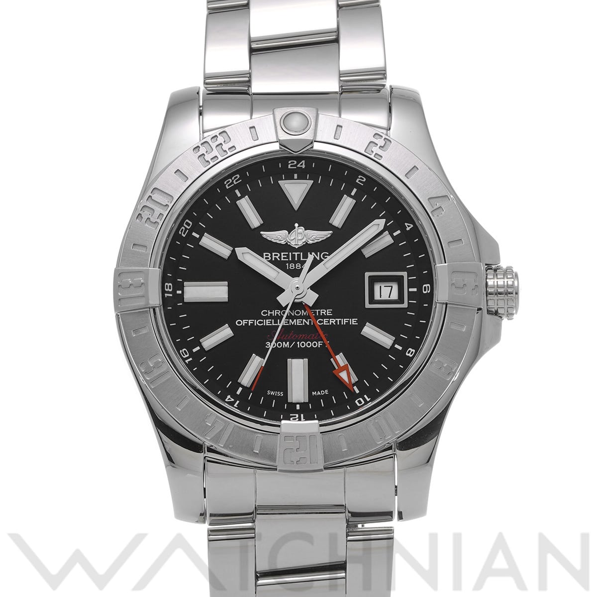 ブライトリング アベンジャー II GMT A3239011/BC35 ブラック メンズ 時計 【中古】【wristwatch】