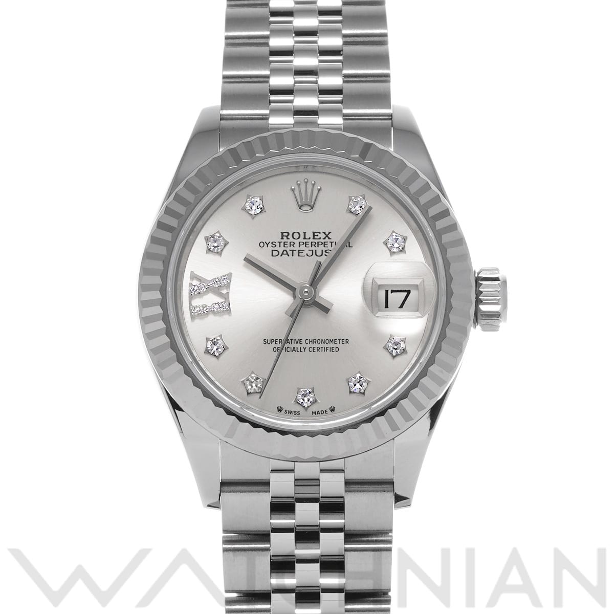 ロレックス レディ デイトジャスト 28 279174G シルバー/ダイヤモンド レディース 時計 【中古】【wristwatch】