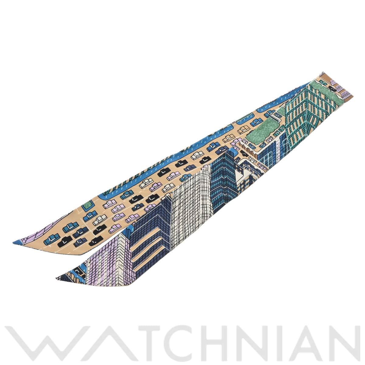 エルメス ツイリー PANTIN CITY マルチカラー 063969S シルク100％ レディース 【新品】【other】