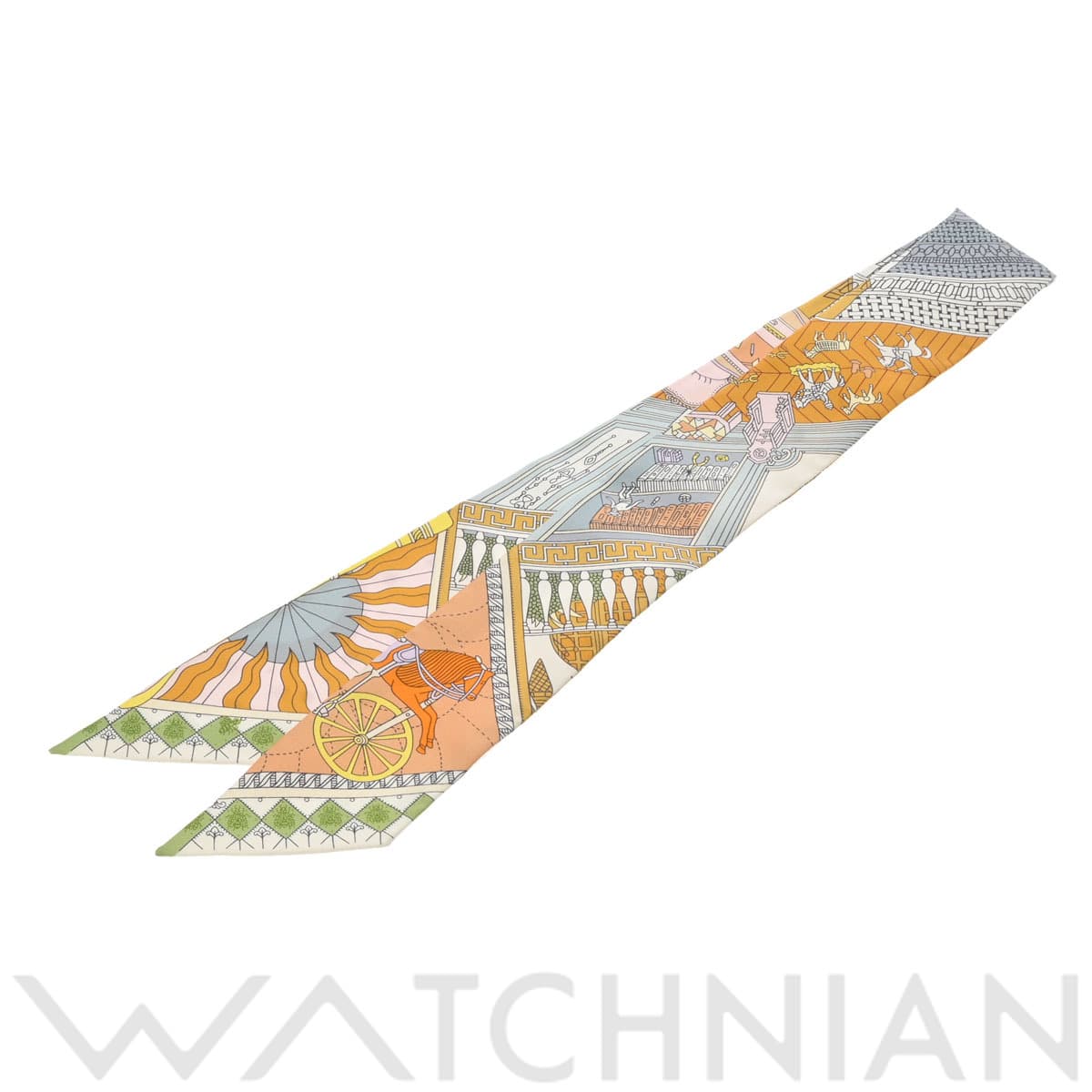 エルメス ツイリー OBJETS DE CURIOSITE マルチカラー 063757S シルク100％ レディース 【新品】【other】