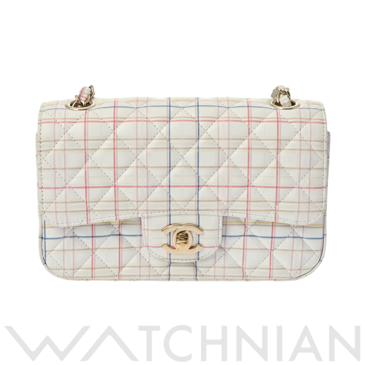 シャネル ミニフラップバッグ 20 ホワイト A69900 ラムスキン レディース バッグ 【中古】【bag】