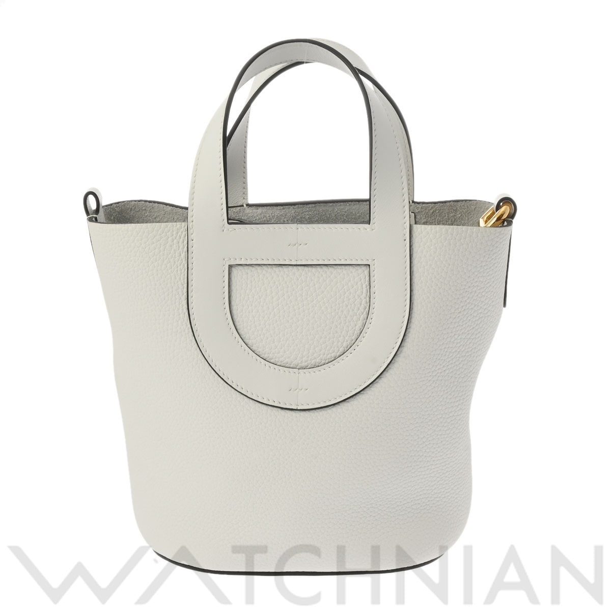 エルメス インザループ 18 ニューホワイト/ゴールド金具 トリヨンクレマンス/ヴォースイフト レディース バッグ 【未使用】【bag】