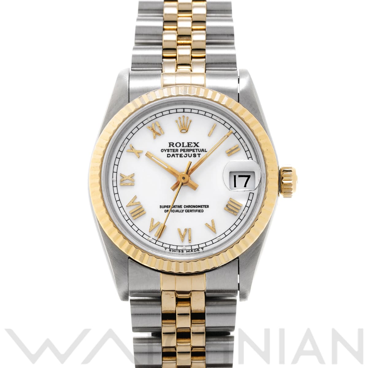 ロレックス デイトジャスト 31 68273 ホワイト ユニセックス 時計 【中古】【wristwatch】