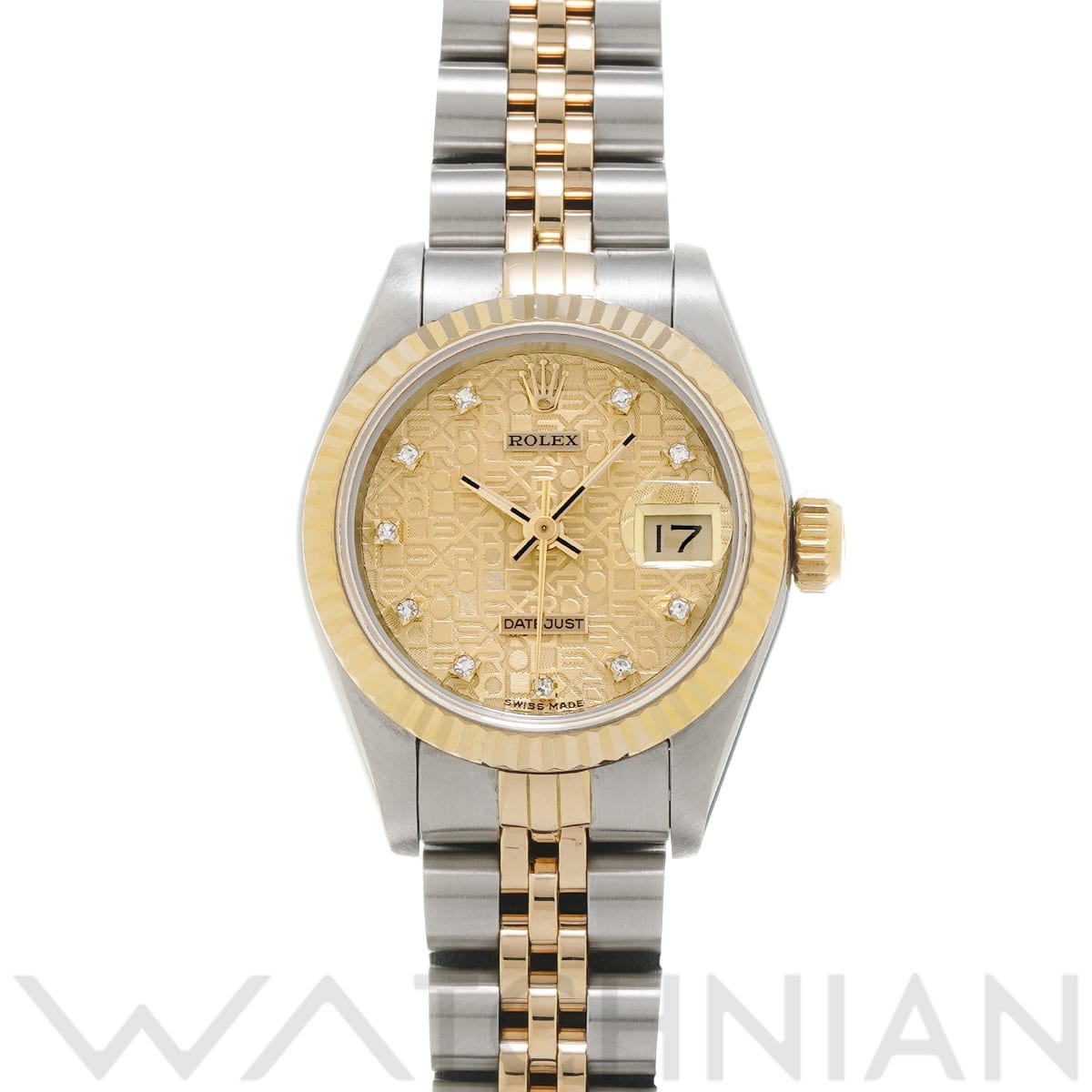 ロレックス デイトジャスト 69173G シャンパンコンピュータ/ダイヤモンド レディース 時計 【中古】【wristwatch】