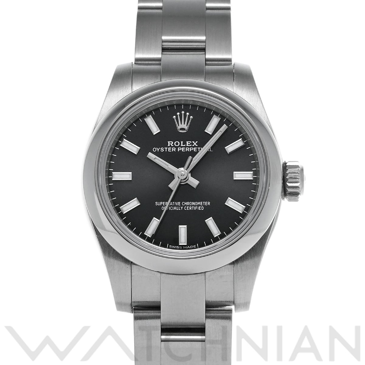 ロレックス オイスターパーペチュアル 26 176200 ブラック レディース 時計 【中古】【wristwatch】