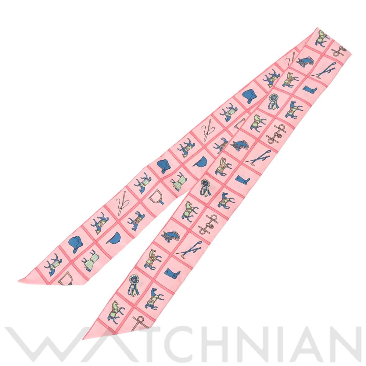 エルメス ツイリー COUVERTURES ET TENUES ピンク 061356S シルク100％ レディース 【新品】【other】