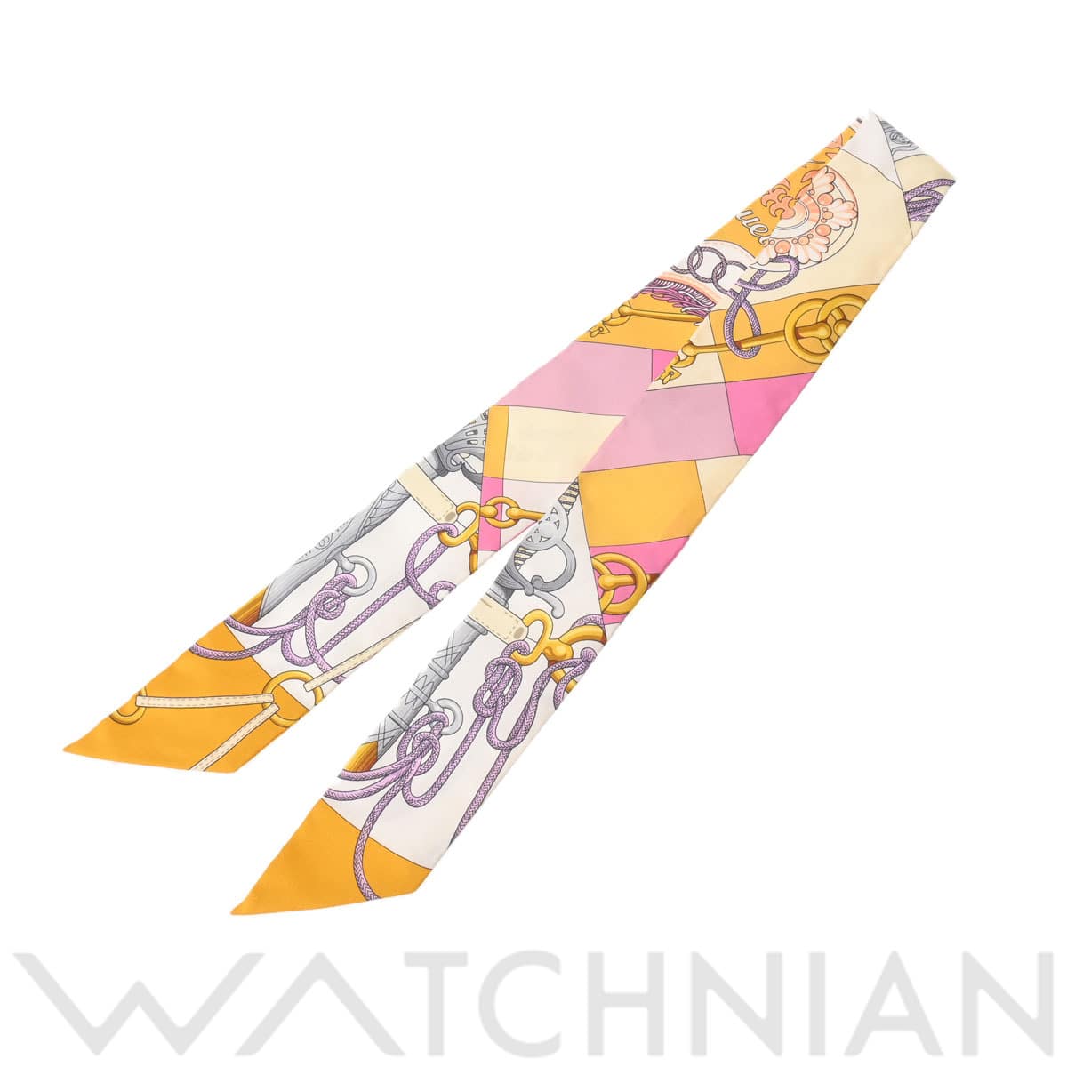 エルメス ツイリー CLIQUETIS マルチカラー 061574S シルク100％ レディース 【新品】【other】