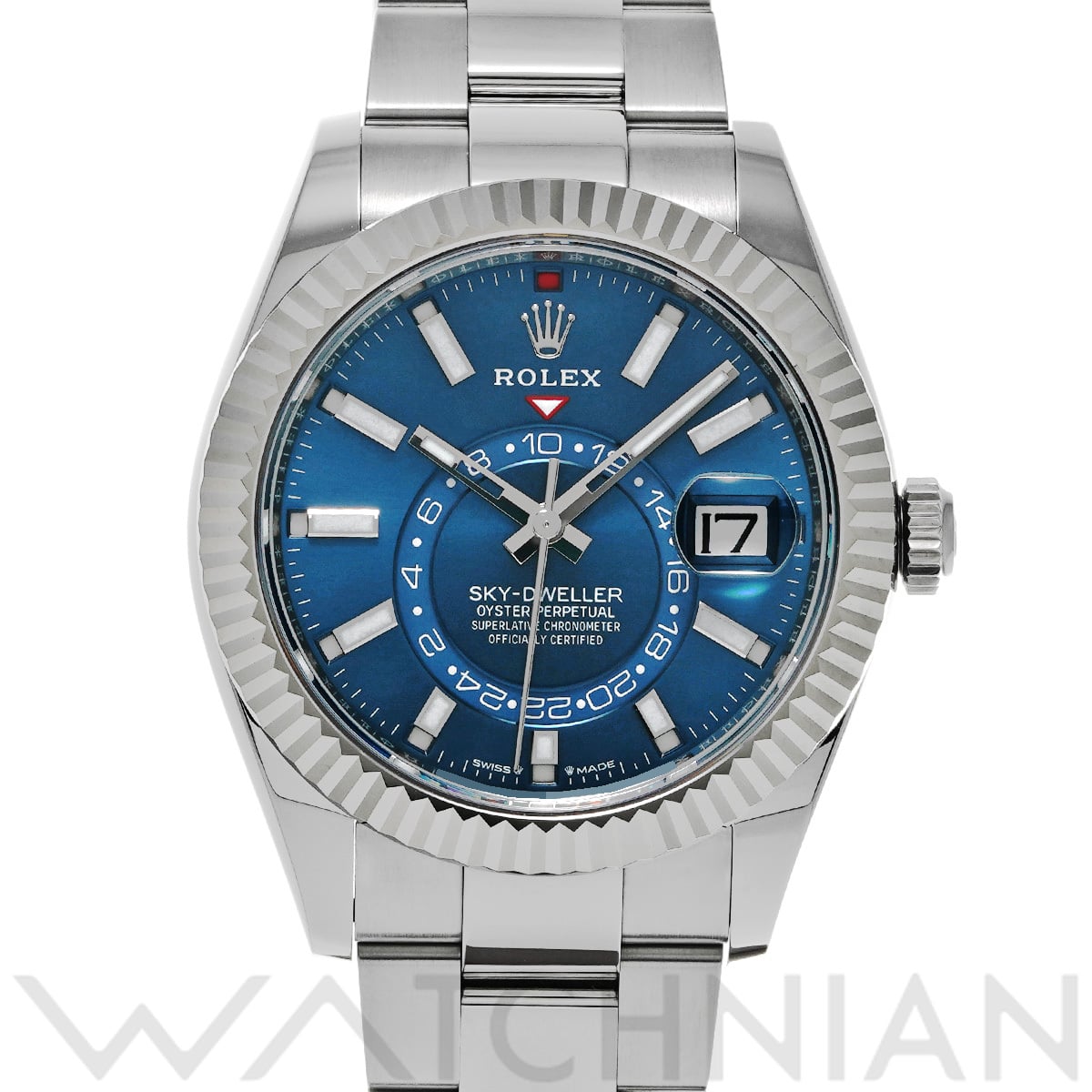 ロレックス スカイドゥエラー 336934 ブライトブルー メンズ 時計 【中古】【wristwatch】