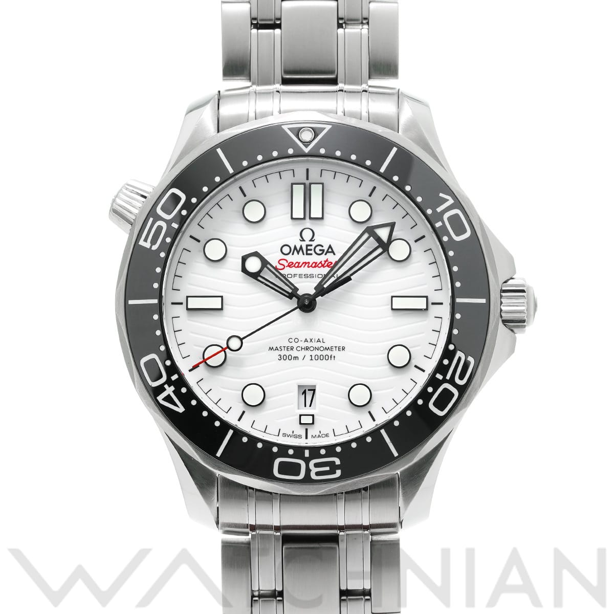 オメガ シーマスター ダイバー300 コーアクシャル マスタークロノメーター 210.30.42.20.04.001 ホワイト メンズ 時計 【中古】【wristwatch】