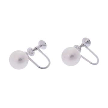 ミキモト パールイヤリング シルバー K18ホワイトゴールド WG レディース ジュエリー 【中古】【jewelry】