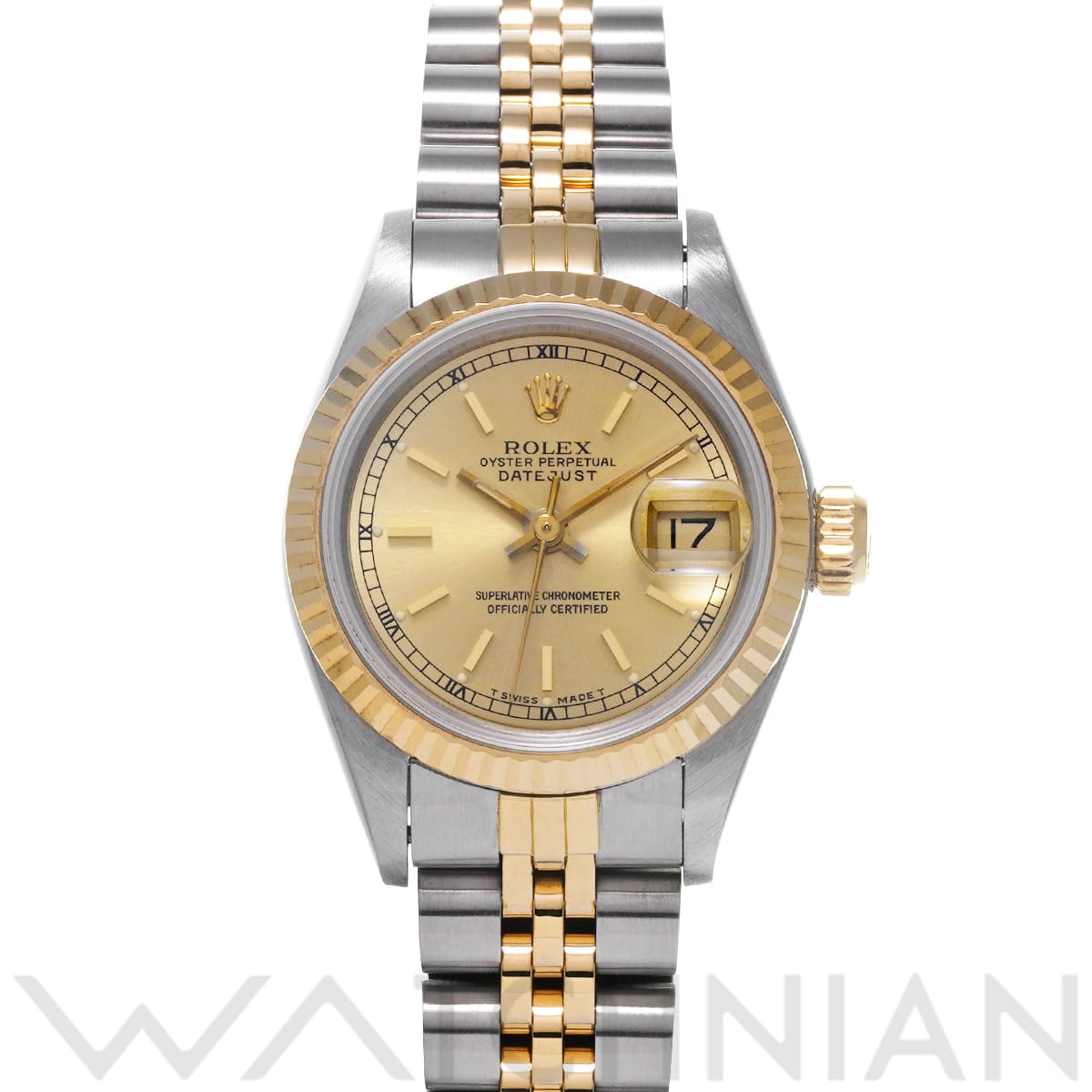 ロレックス デイトジャスト 69173 シャンパン レディース 時計 【中古】【wristwatch】