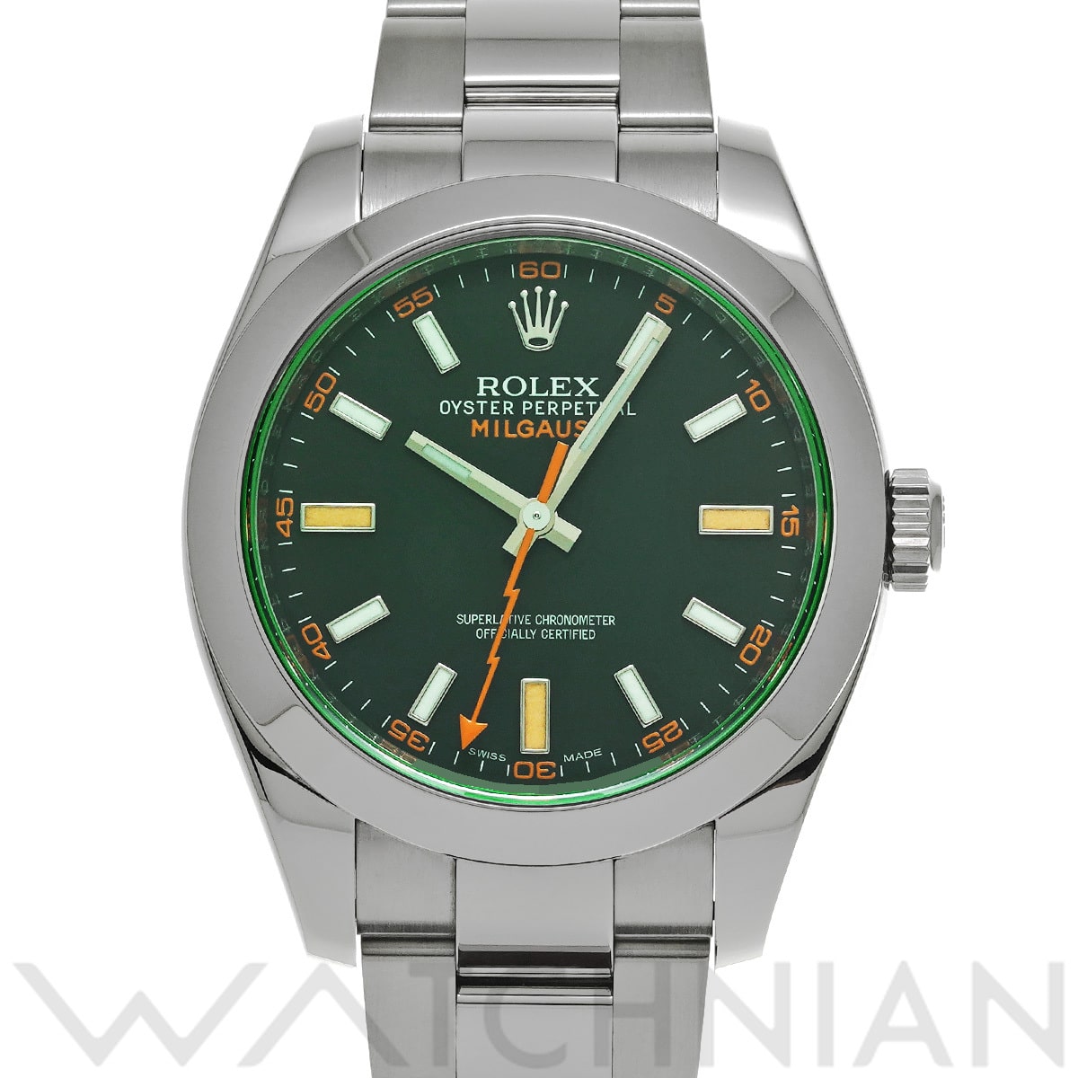 ロレックス ミルガウス 116400GV インテンスブラック メンズ 時計 【中古】【wristwatch】