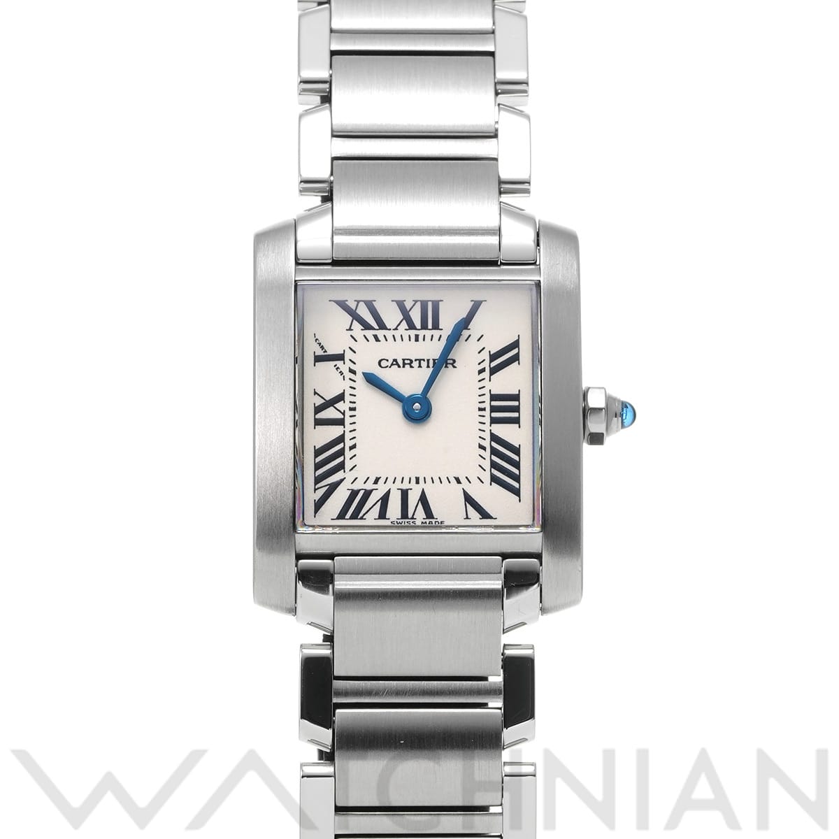 カルティエ タンクフランセーズ SM W51008Q3 シルバー レディース 時計 【中古】【wristwatch】