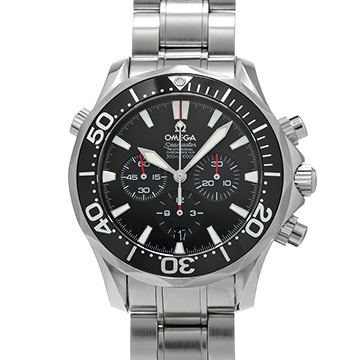オメガ シーマスター 300 クロノグラフ 2594.52 ブラック メンズ 時計 【中古】【wristwatch】