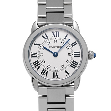カルティエ ロンドソロ ドゥ カルティエ SM W6701004 シルバー レディース 時計 【中古】【wristwatch】