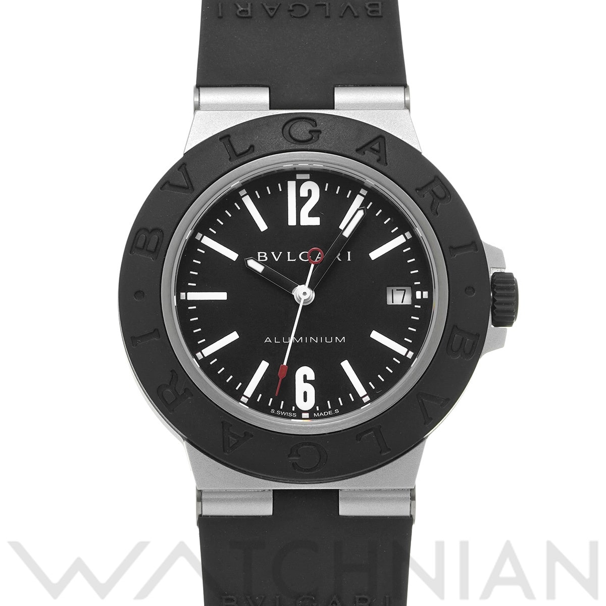 ブルガリ ブルガリブルガリ アルミニウム BB40AT ブラック メンズ 時計 【中古】【wristwatch】