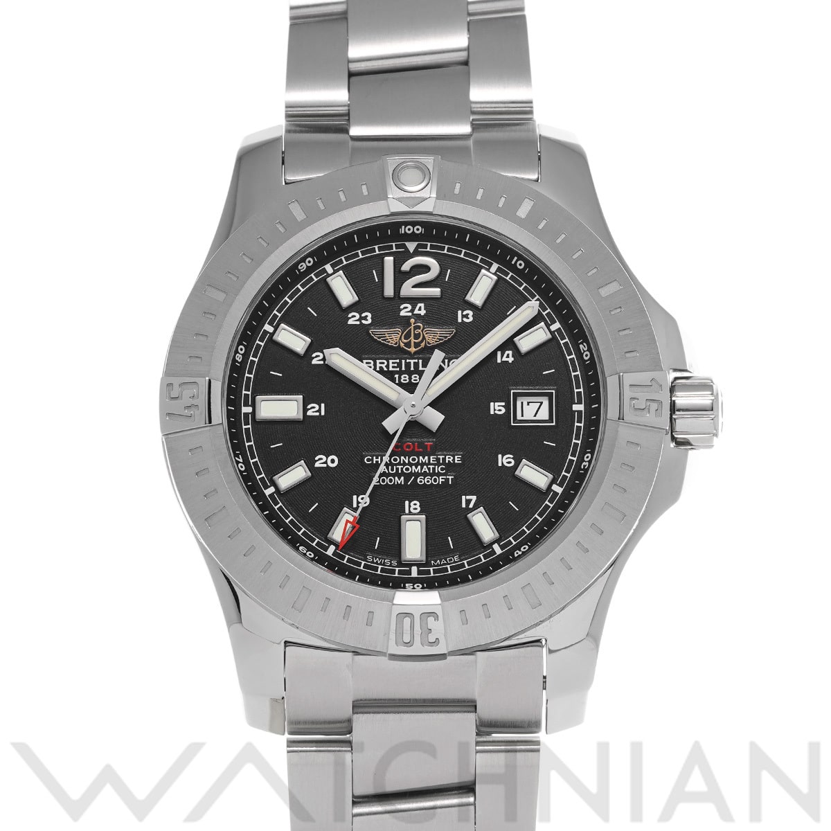 ブライトリング コルト オートマチック A1738811/BD44 ブラック メンズ 時計 【中古】【wristwatch】