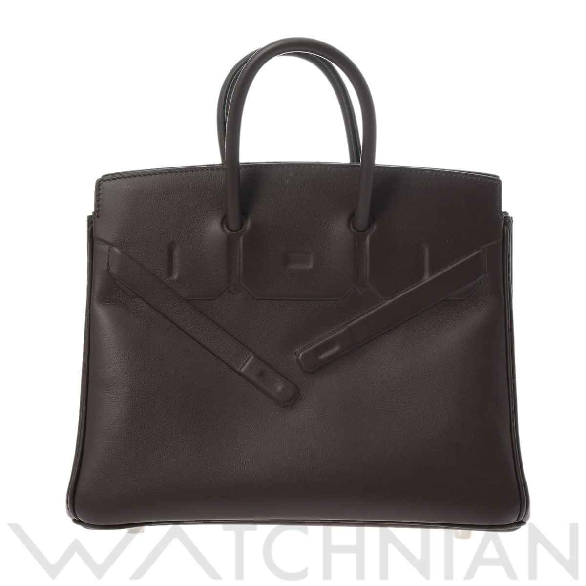 エルメス シャドー バーキン 25 ルージュセリエ ヴォースイフト レディース バッグ 【中古】【bag】