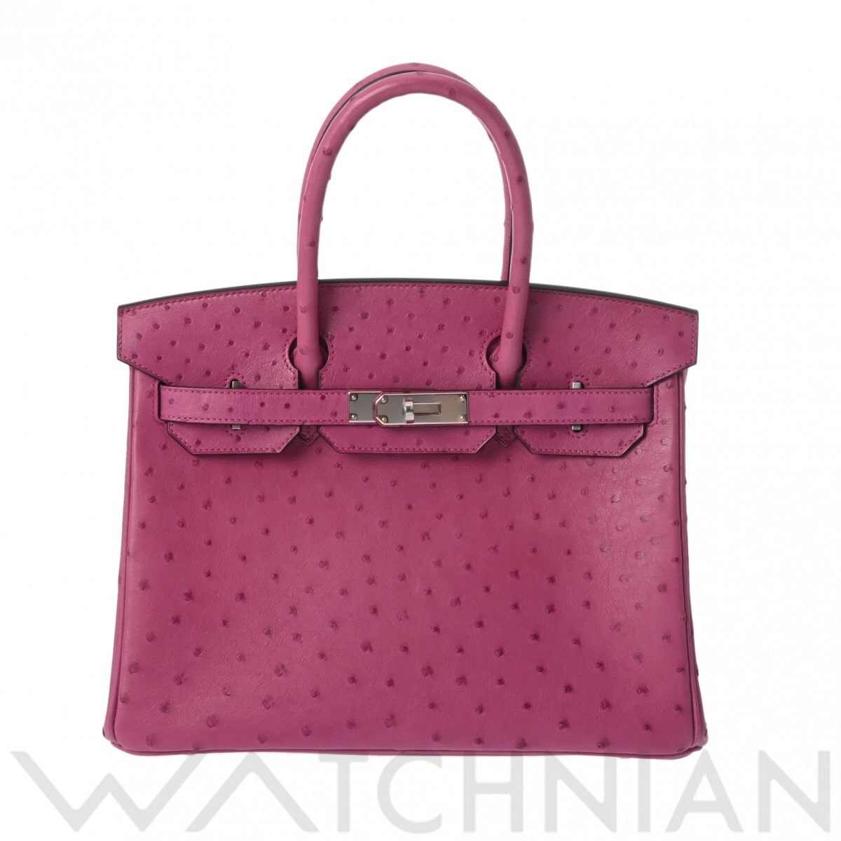 エルメス バーキン 30 ローズパープル オーストリッチ レディース バッグ 【中古】【bag】