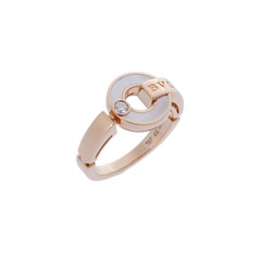 ブルガリ ブルガリブルガリオープンワーク リング #49 ゴールド K18ピンクゴールド PG レディース ジュエリー 【中古】【jewelry】