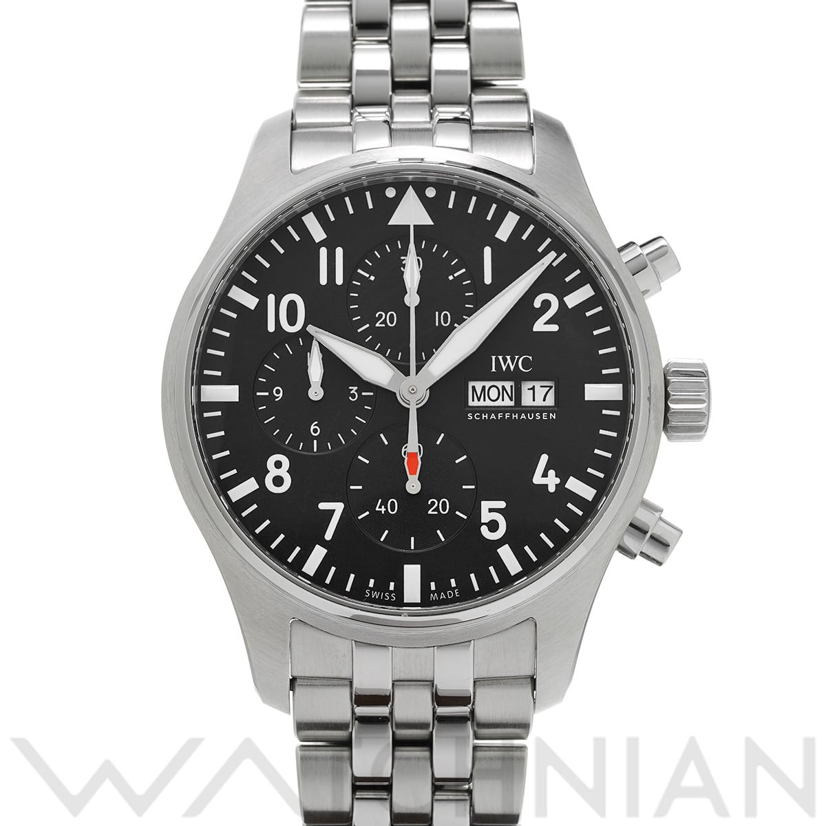 IWC パイロットウォッチ クロノグラフ IW378002 ブラック メンズ 時計 【中古】【wristwatch】