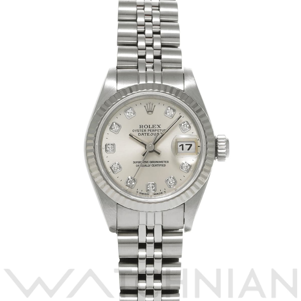ロレックス デイトジャスト 69174G シルバー/ダイヤモンド レディース 時計 【中古】【wristwatch】