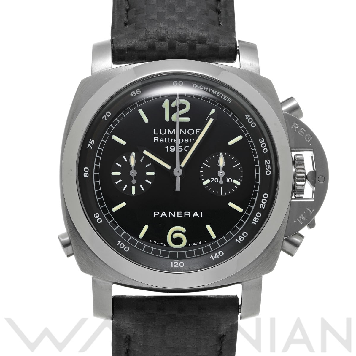 パネライ ルミノール 1950 ラトラパンテ PAM00213 ブラック メンズ 時計 【中古】【wristwatch】