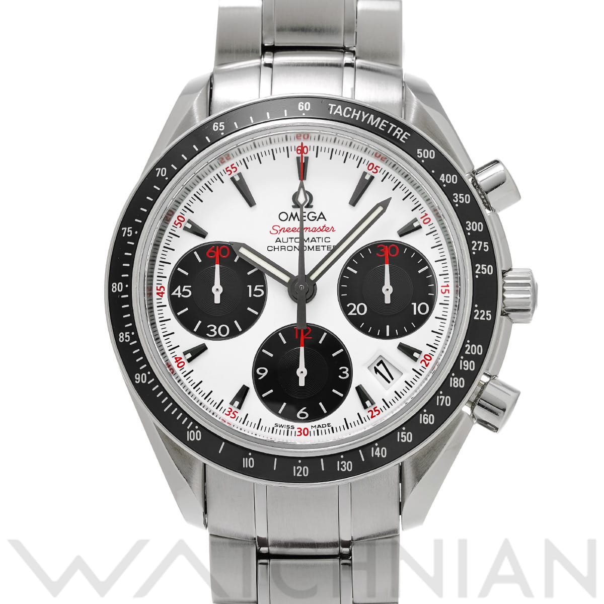 オメガ スピードマスター デイト 323.30.40.40.04.001 ホワイト/ブラック メンズ 時計 【中古】【wristwatch】
