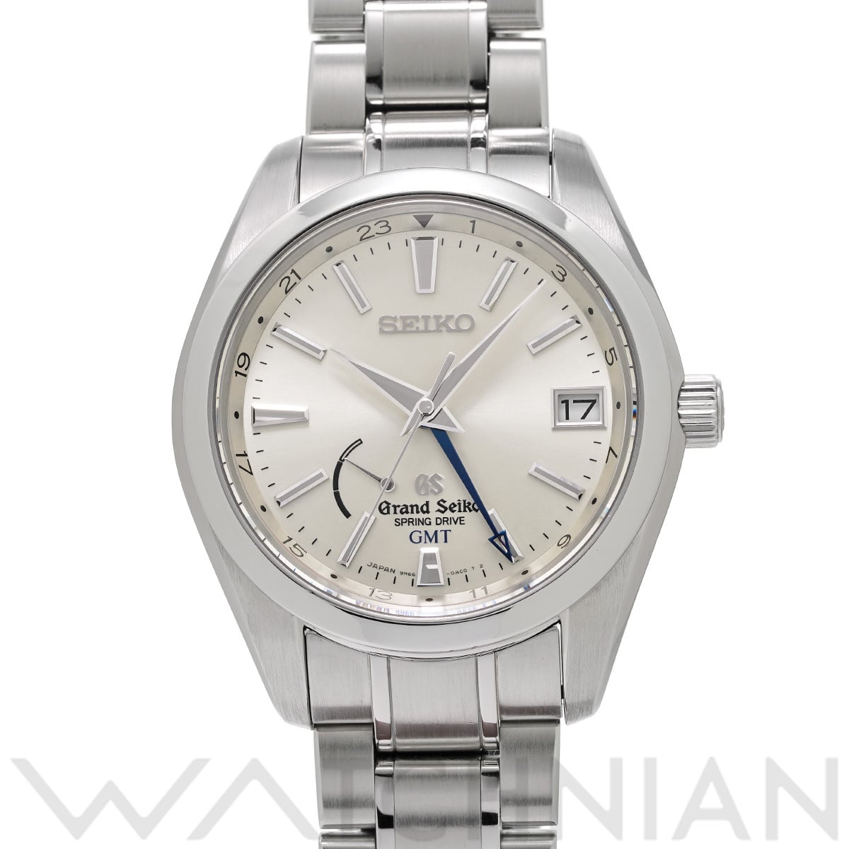 グランドセイコー スプリングドライブ GMT SBGE005 シルバー メンズ 時計 【中古】【wristwatch】