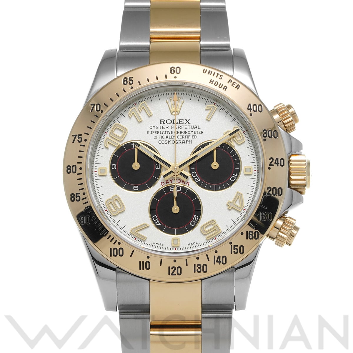 ロレックス コスモグラフ デイトナ 116523 アイボリー/ブラック メンズ 時計 【中古】【wristwatch】