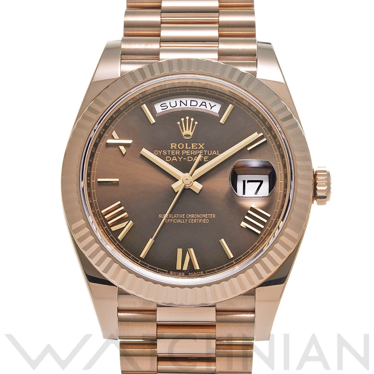 ロレックス デイデイト 40 228235 チョコレートブラウン メンズ 時計 【中古】【wristwatch】