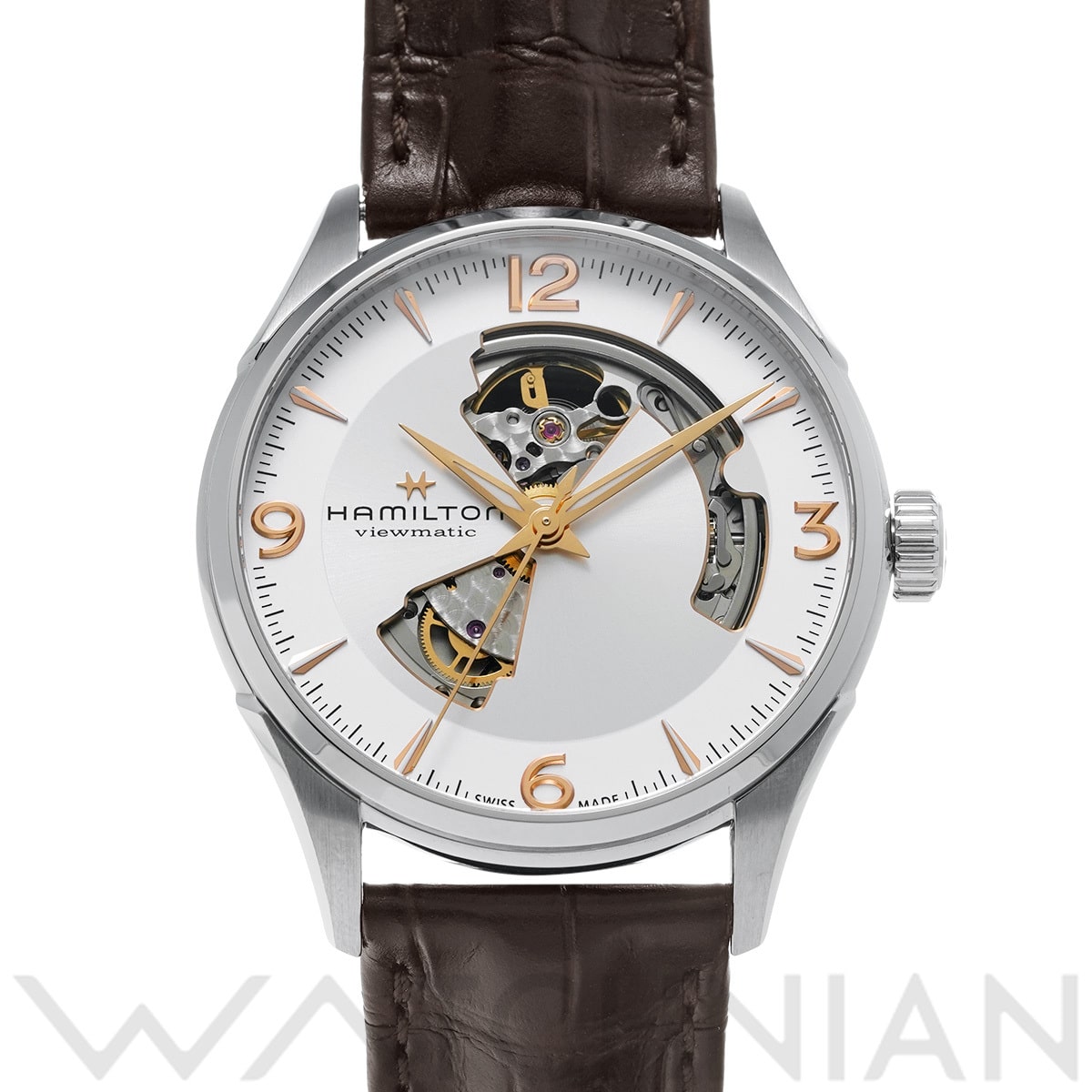 ハミルトン ジャズマスター ビューマチック オート H32705551 シルバー メンズ 時計 【中古】【wristwatch】