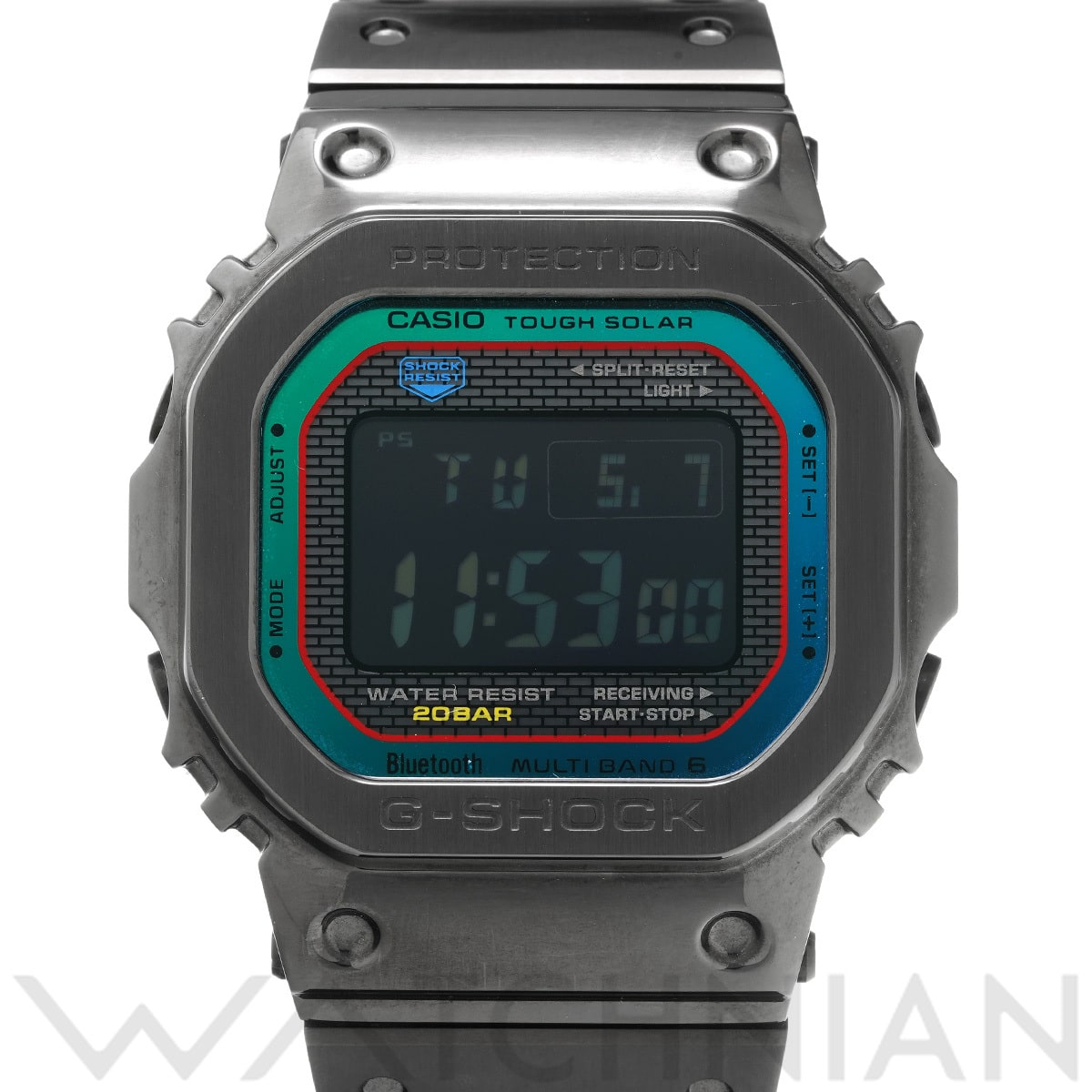 カシオ G-SHOCK GMW-B5000シリーズ GMW-B5000BPC-1JF ブラック/レインボー メンズ 時計 【中古】【wristwatch】