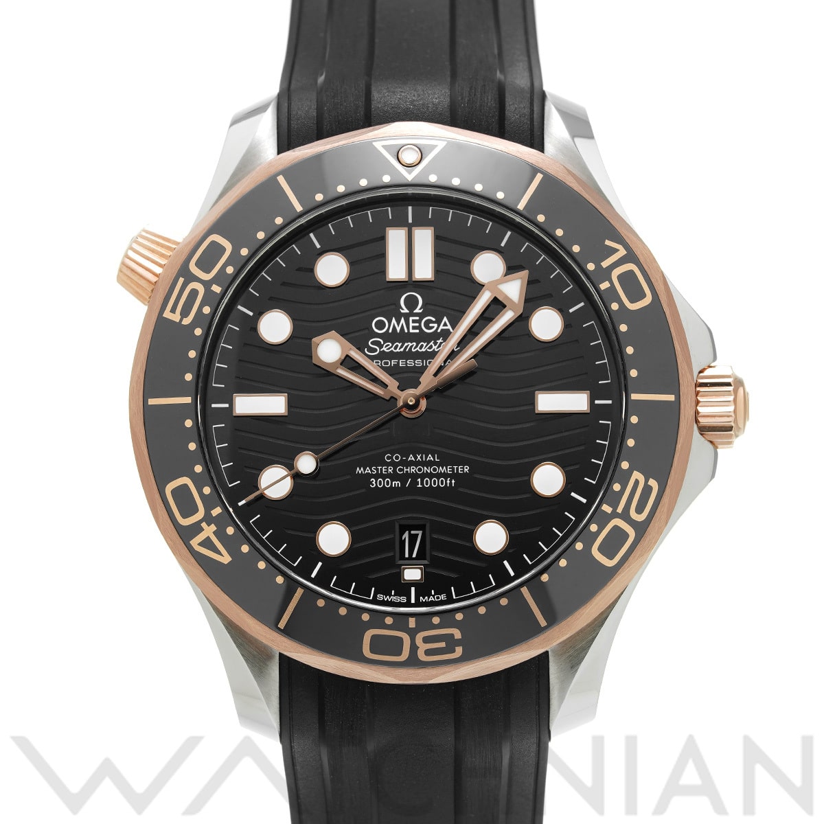 オメガ シーマスター ダイバー300 コーアクシャル マスタークロノメーター 210.22.42.20.01.002 ブラック メンズ 時計 【中古】【wristwatch】